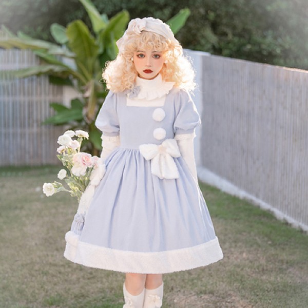 Winter Stars Sweet Lolita Dress 2pc Set by Letters From Unknown